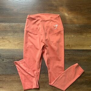 Gymshark new leggings, cropped, orange